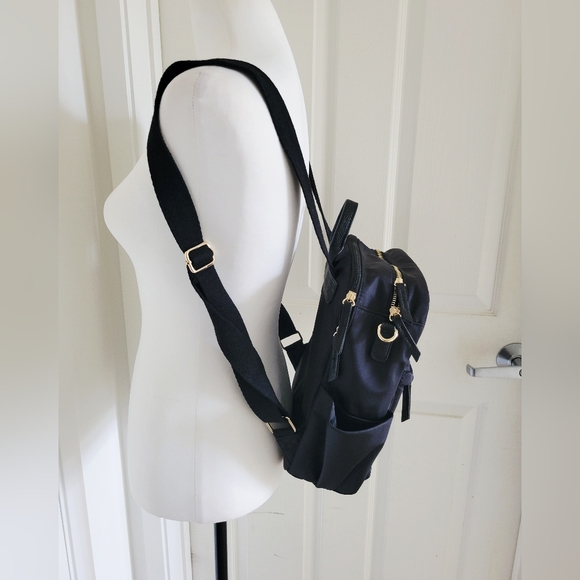 Haute Hippie | NWOT Chic Black Trendy Spacious Nylon Backpack - Picture 8 of 15